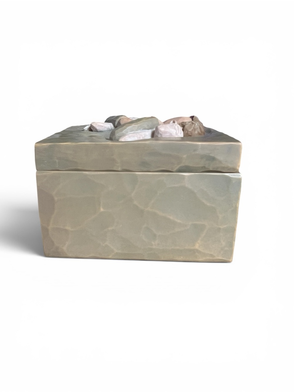 Willow Tree Peace on Earth Line “An Embrace of Peace” Trinket Lidded Box Lamb - Picture 7 of 11